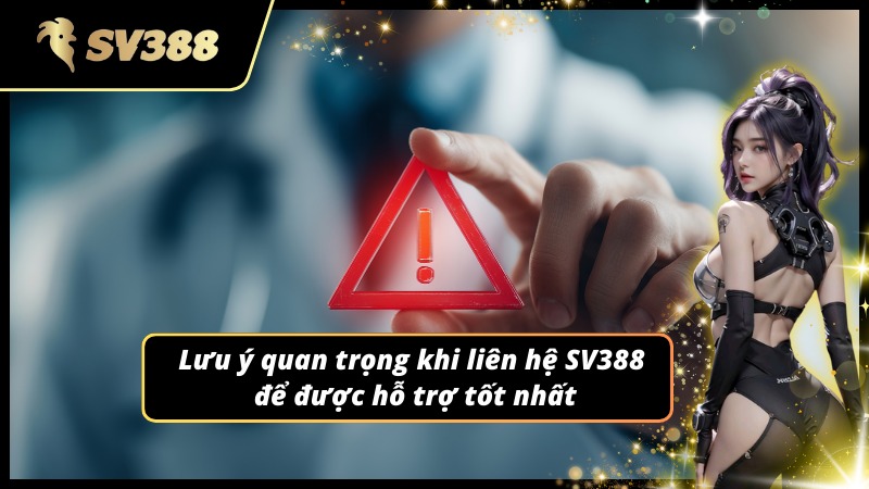 Những điều cần nhớ khi liên hệ SV388 nhận trợ giúp