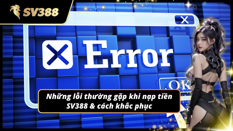 Sự cố nạp tiền SV388 và mẹo xử lý hiệu quả