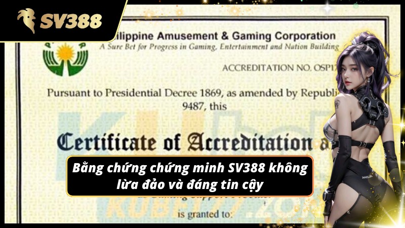 Bằng chứng để có thể bác bỏ câu nói SV388 lừa đảo